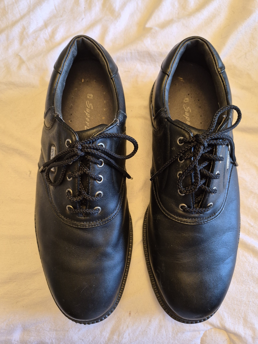 Footjoy Classic Black Leather Derby Golf Shoes for Men - Lace-Up Comfort 9.5
